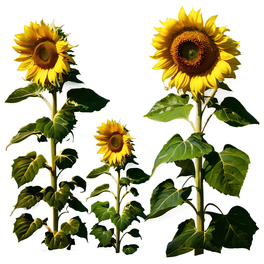 Sunflower Field At Dusk Photo Png Pye