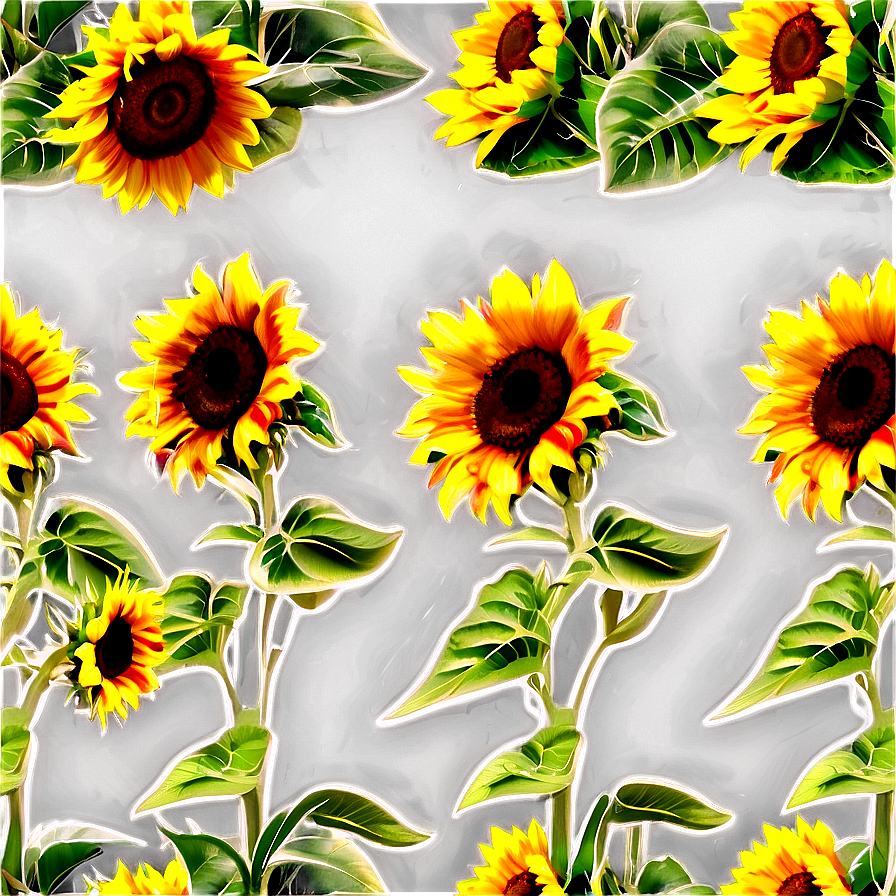 Sunflower Field PNG 05032024 PNG with transparent background