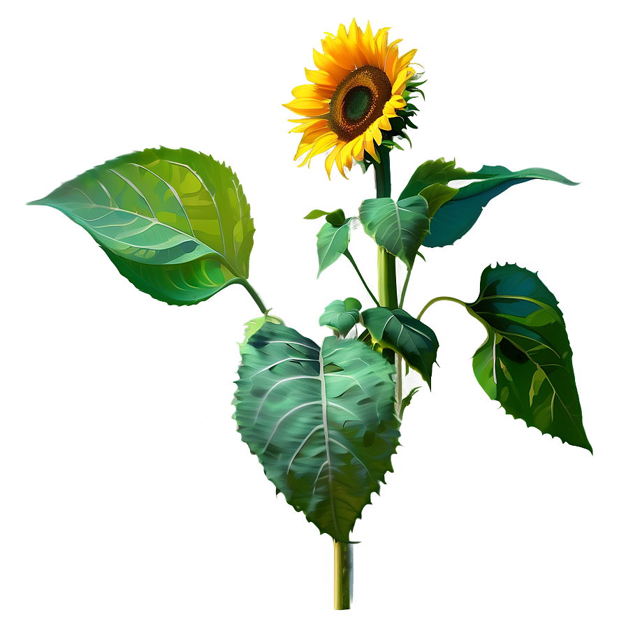 Sunflower Field PNG hsn25 PNG with transparent background