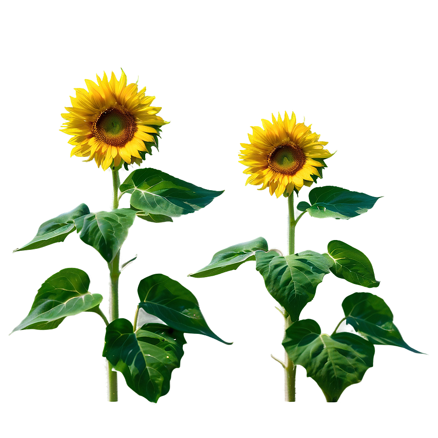 Sunflower Field Sunrise PNG 05252024 PNG image with a transparent background, free high-resolution download