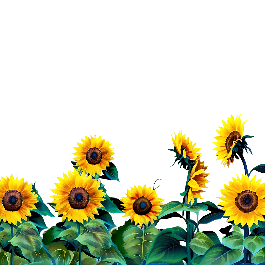 Sunflower Field Transparent Png 50