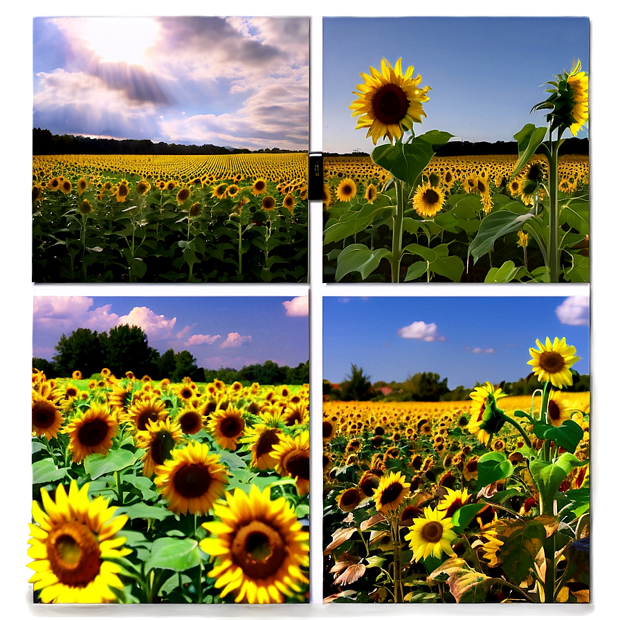 Sunflower Field Tumblr Png 34