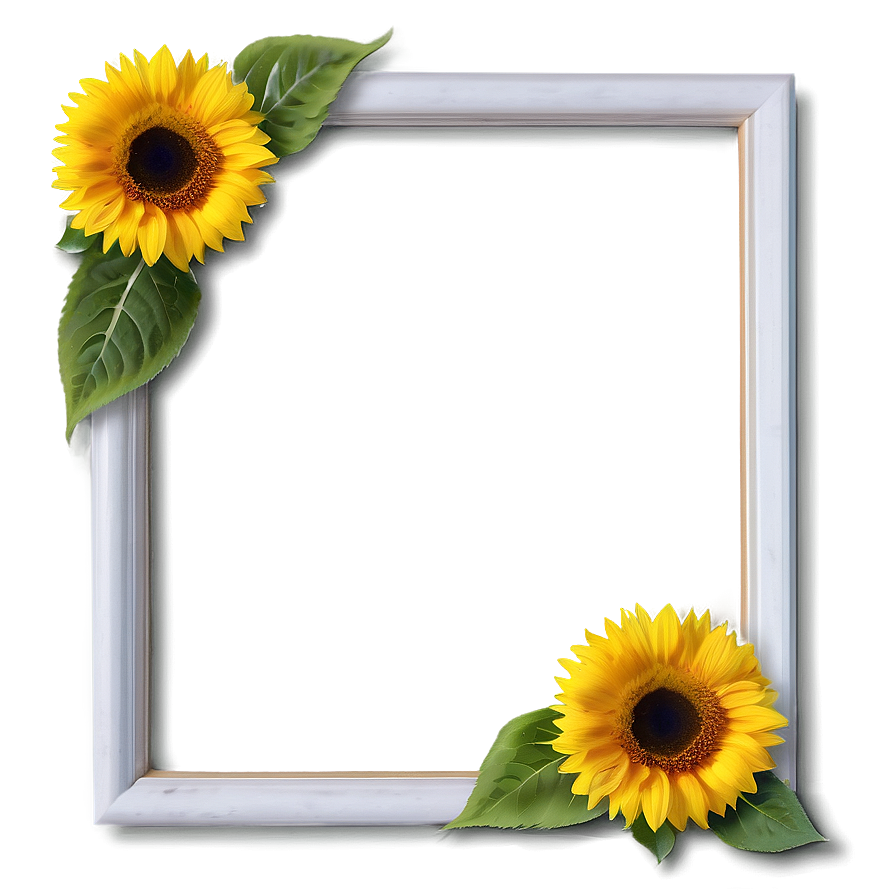 Sunflower Frame Png Byd