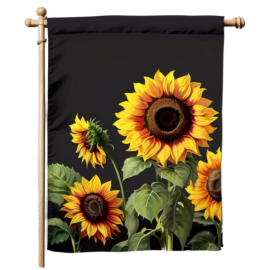 Sunflower Garden Flag Png 2