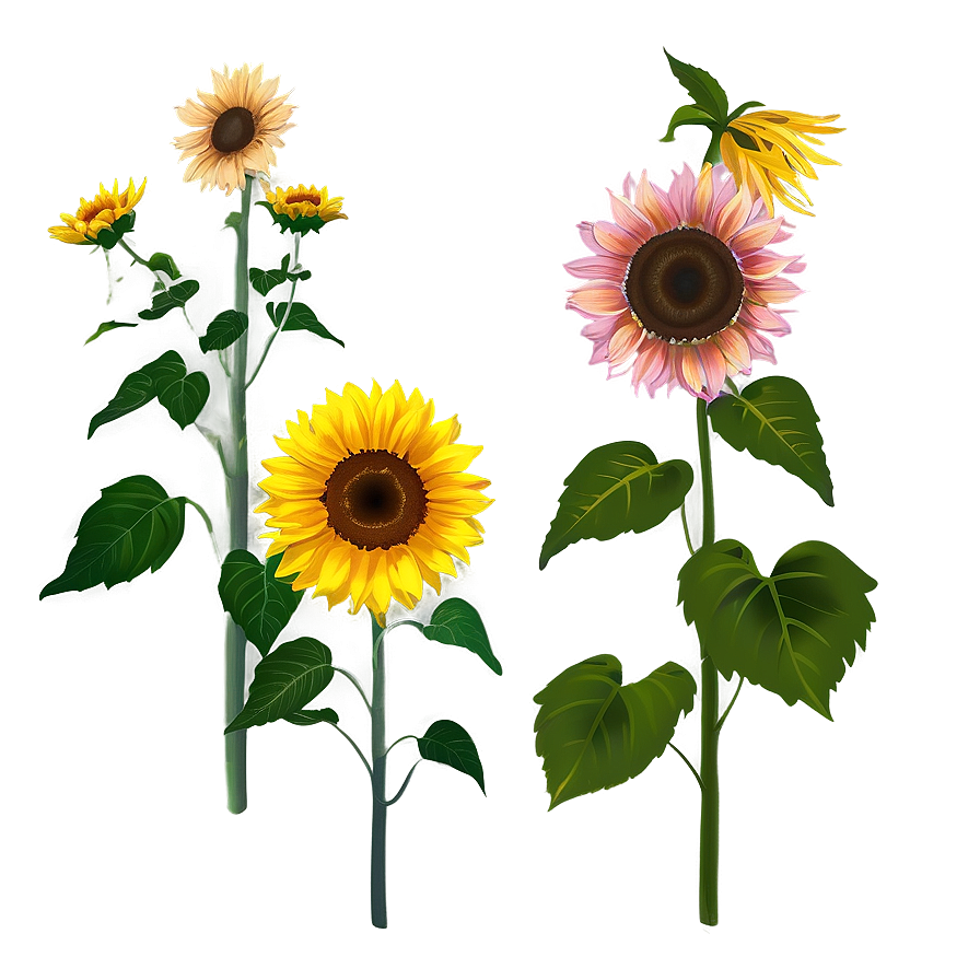 Sunflower Garden Png 25