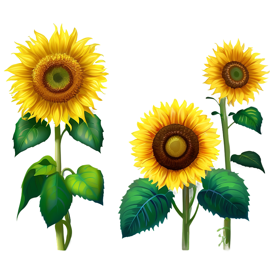 Sunflower Garden Png Uek