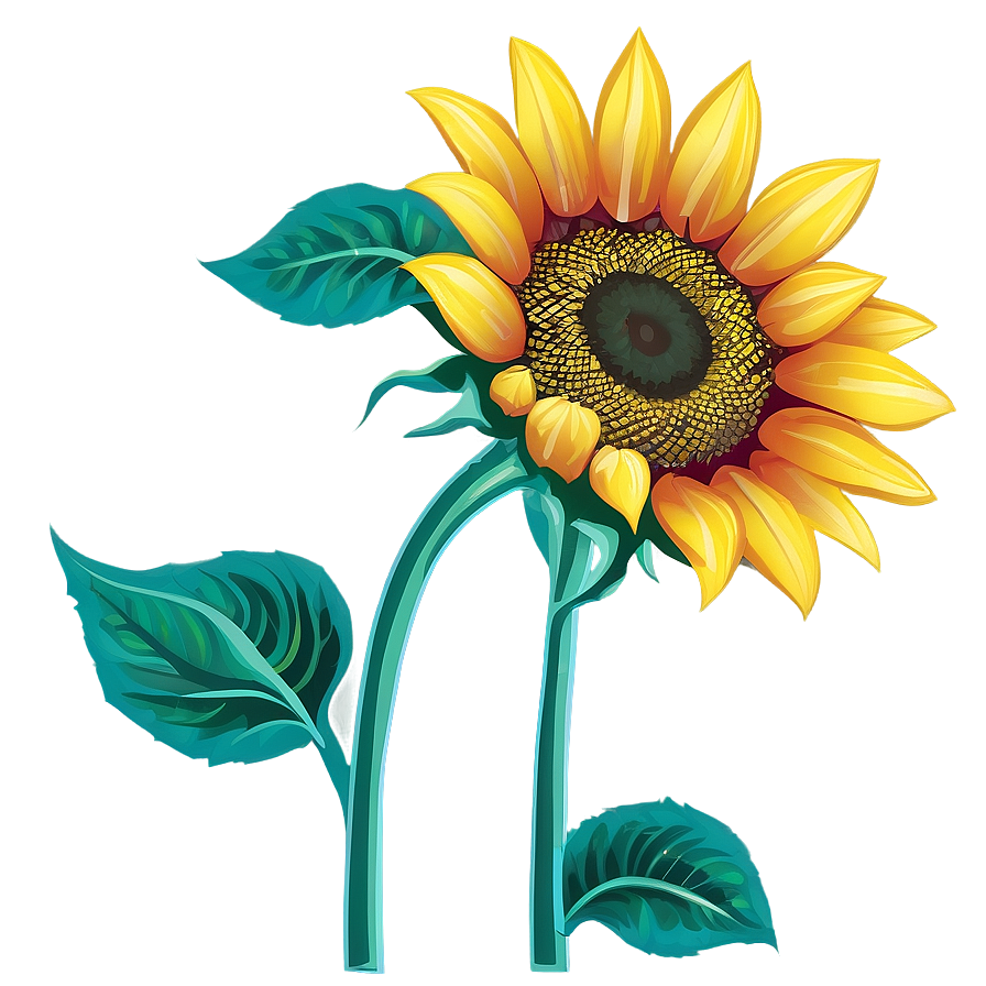 Sunflower Graphic Transparent PNG eid85 PNG image with a transparent background, free high-resolution download