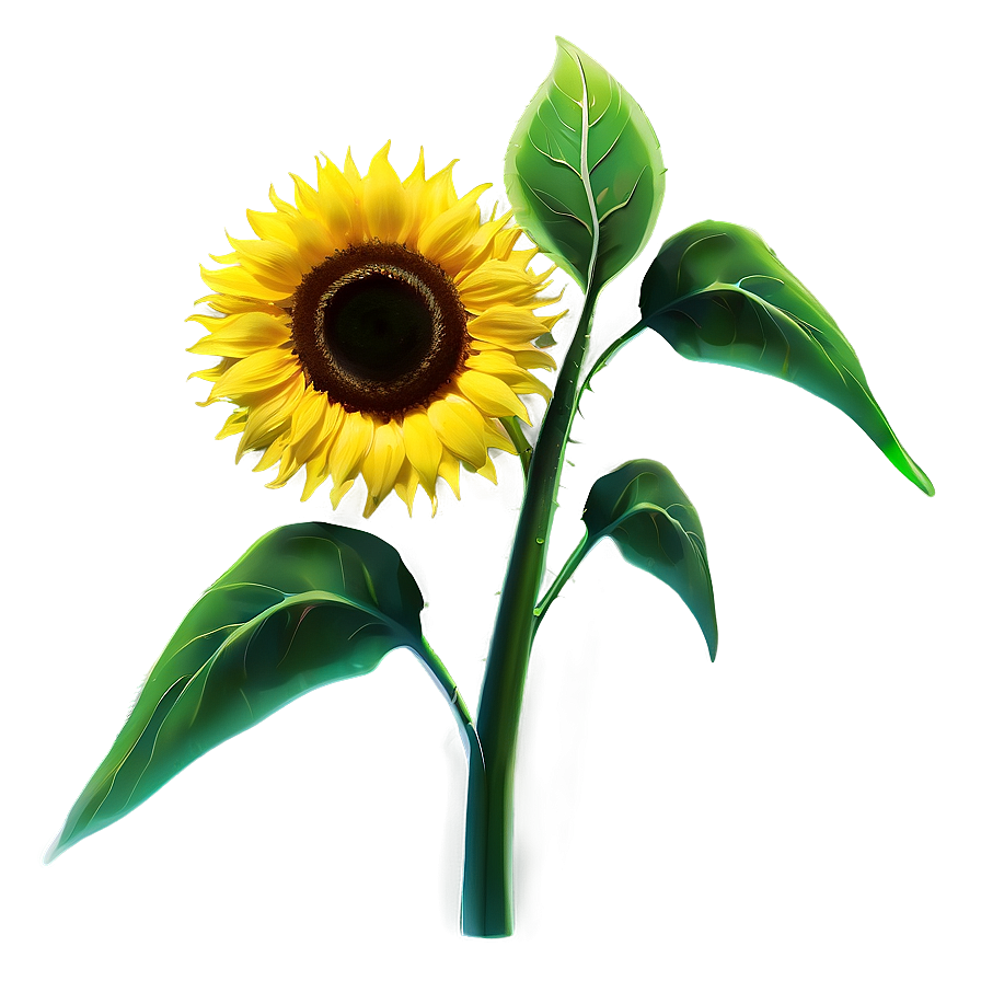 Sunflower In Wind Png 39