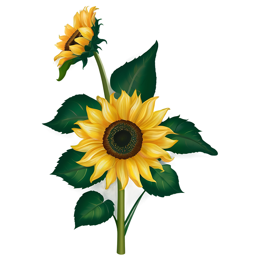 Sunflower Pattern Transparent Png Hwx