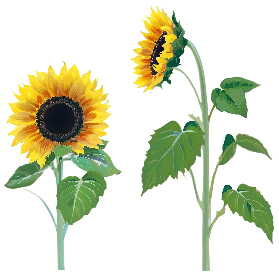 Sunflower Silhouette Png 05032024