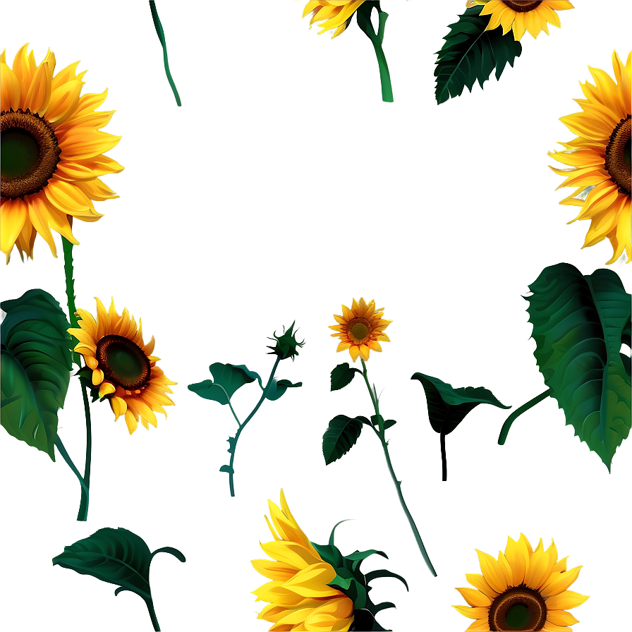 Sunflower Silhouette Png Wof