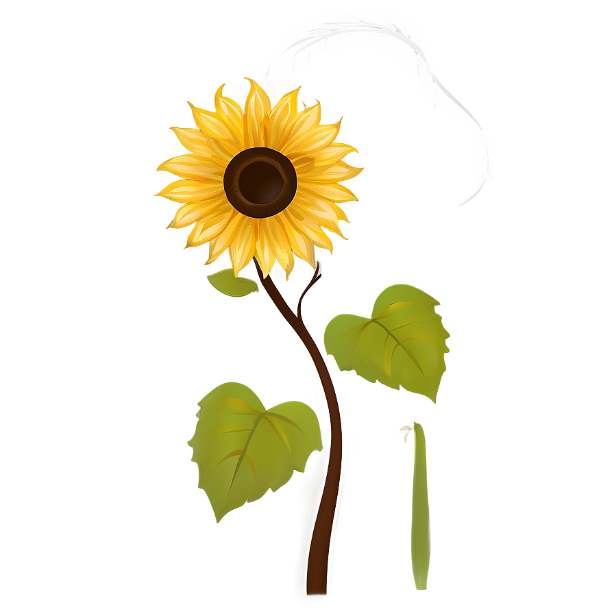 Sunflower Silhouette Transparent PNG ffs40 PNG image with a transparent background, free high-resolution download