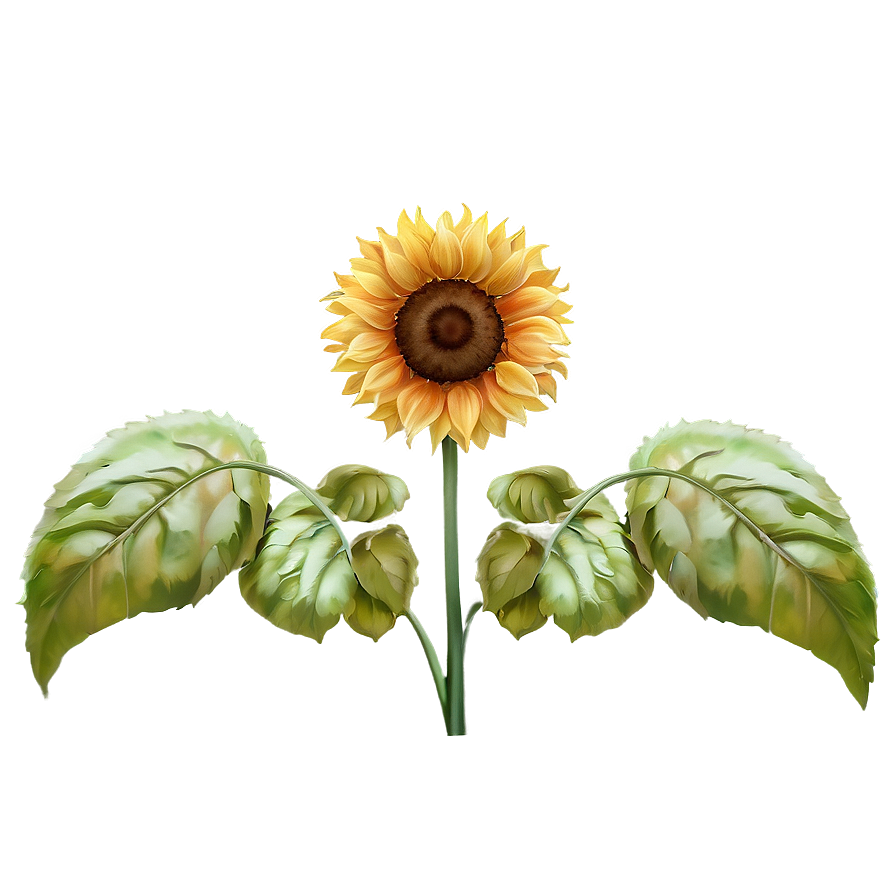 Sunflower Transparent Artwork Png Hno