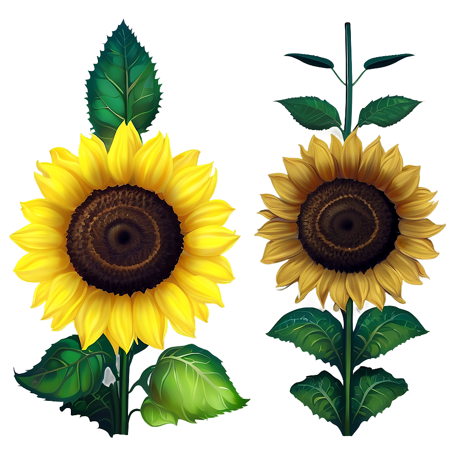 Sunflower Transparent Artwork Png Jgi48