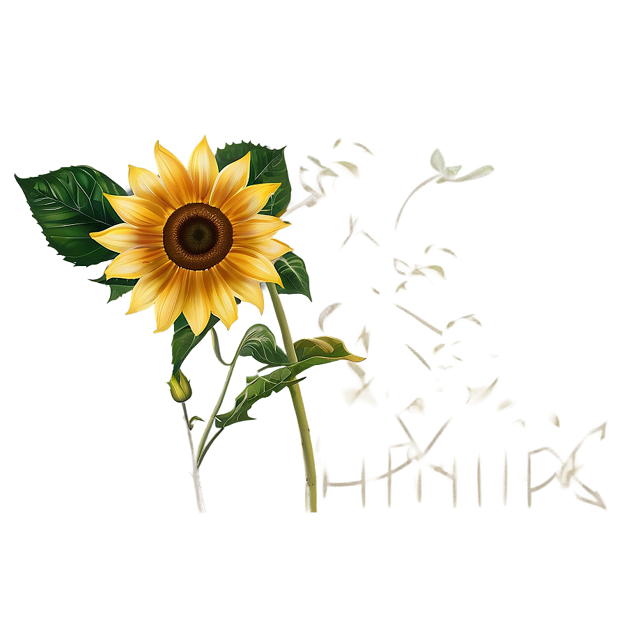 Sunflower Transparent Artwork Png Tqs49