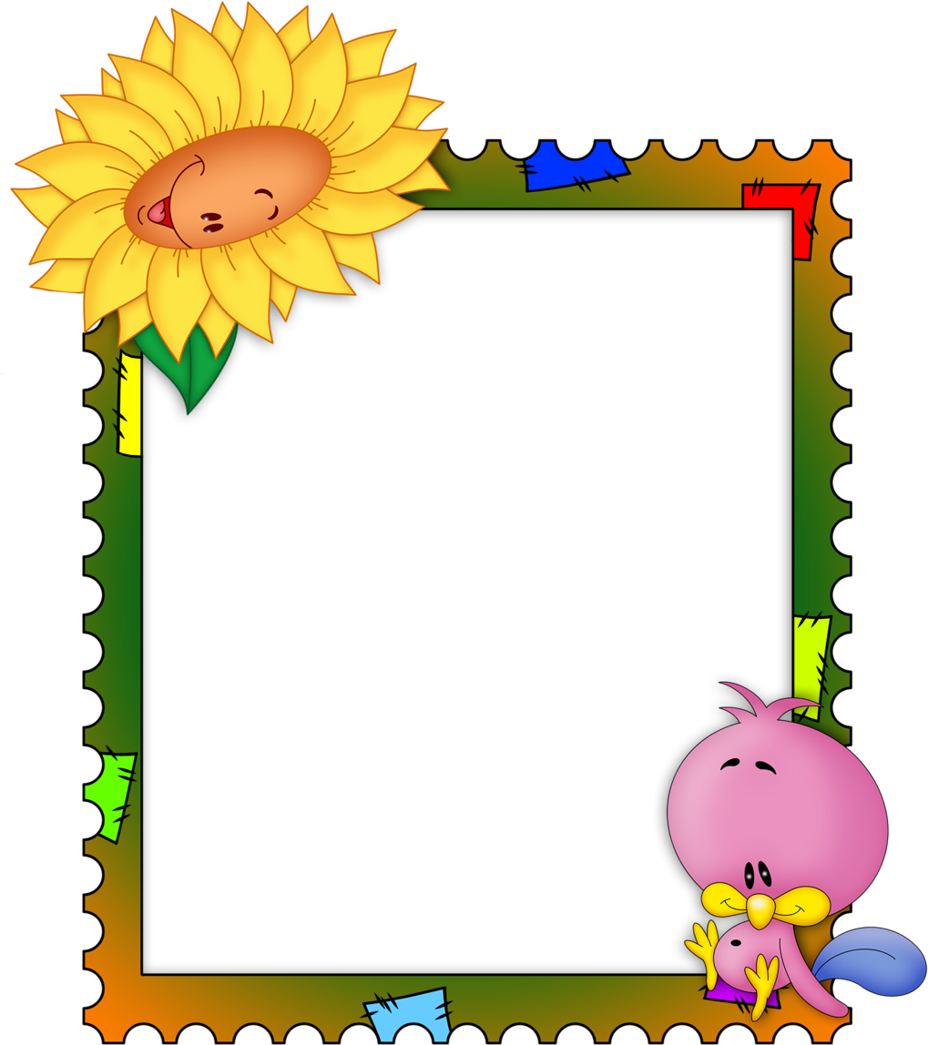 Sunflowerand Bird Frame