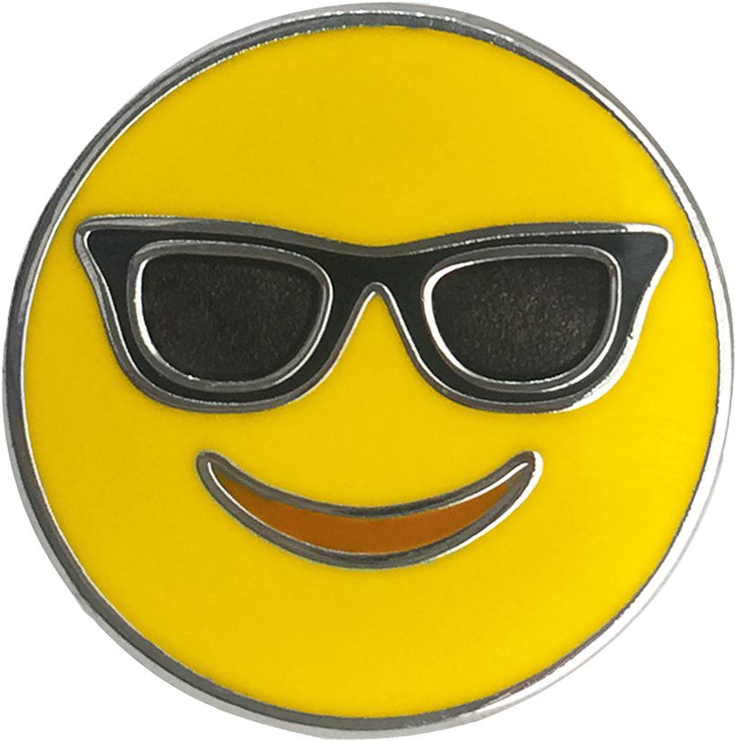 Sunglasses Emoji Pin