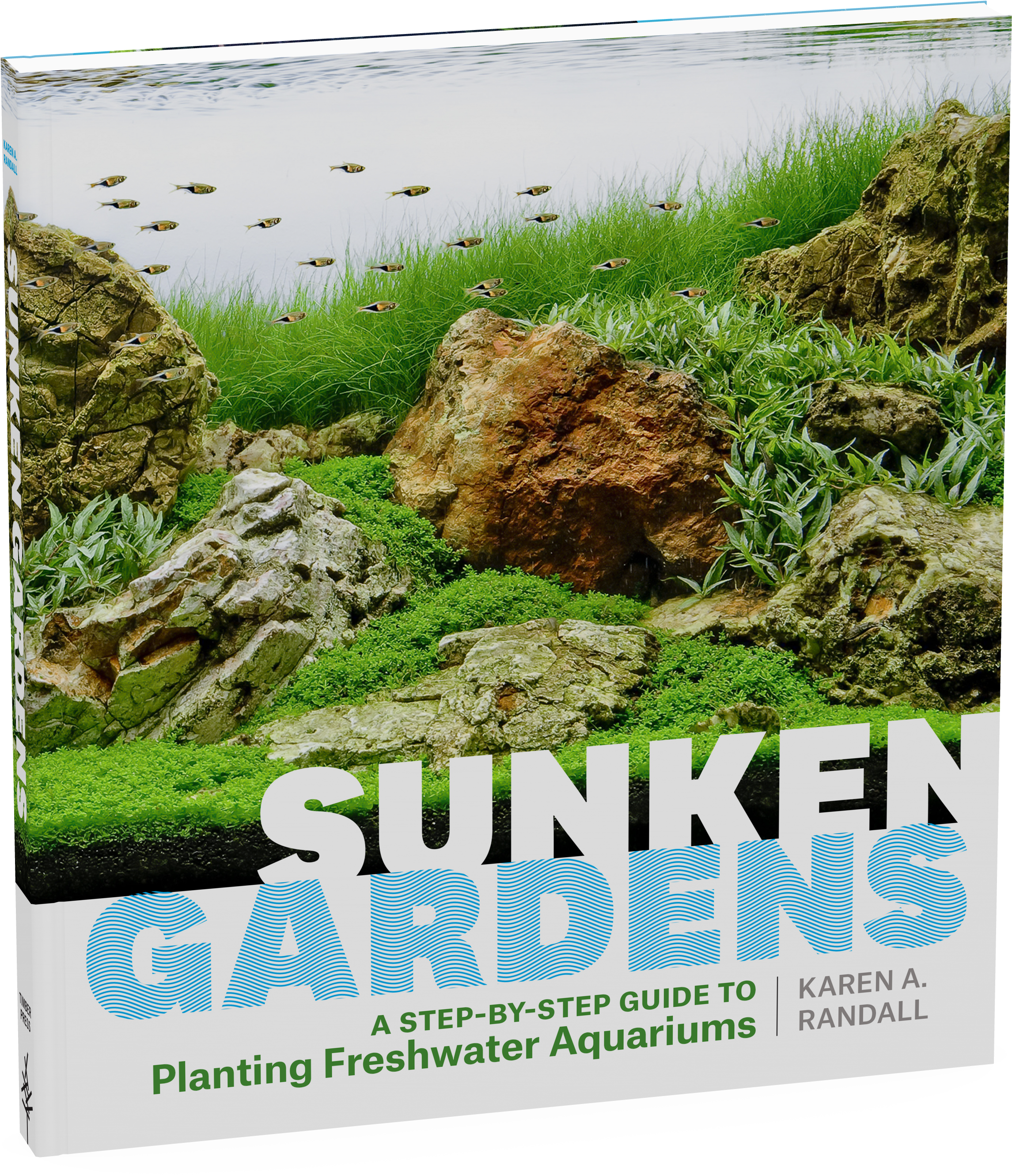 Sunken Gardens Aquarium Guide Book Cover PNG with transparent background