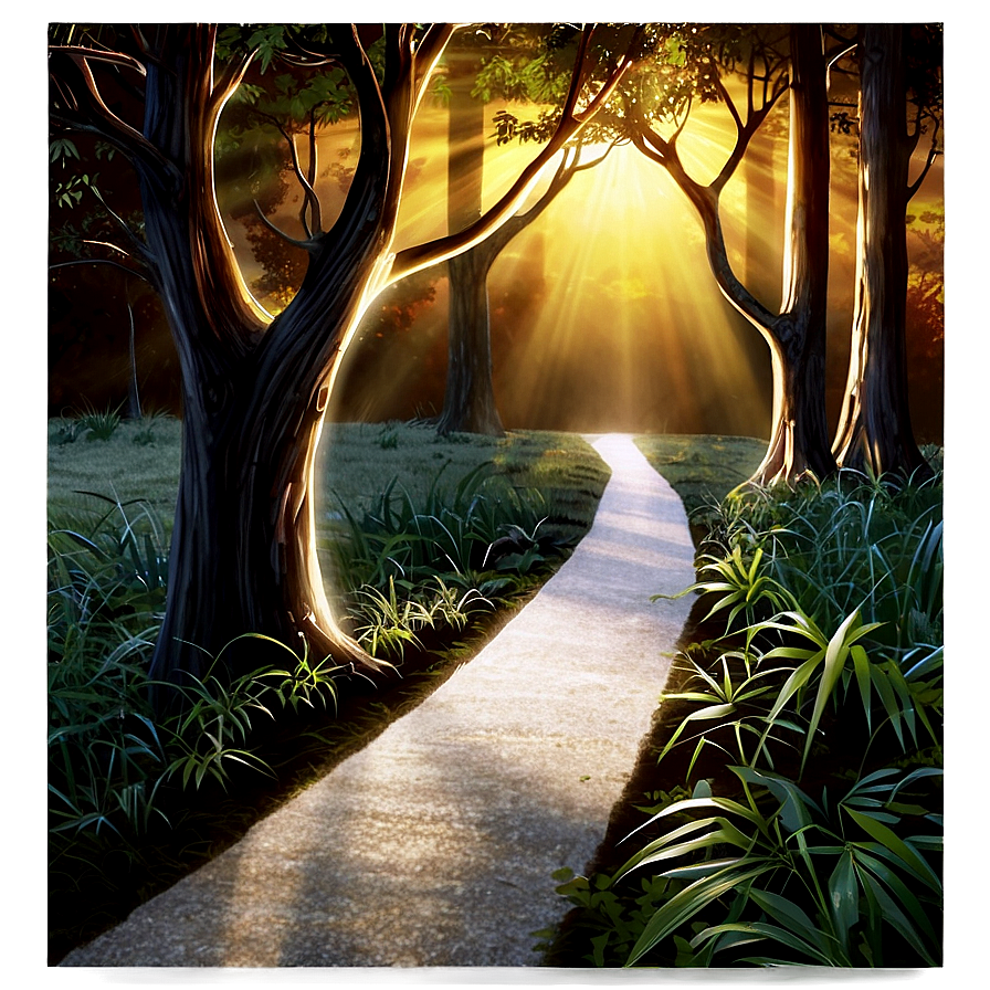 Sunlight Illuminating Path Png Skv77