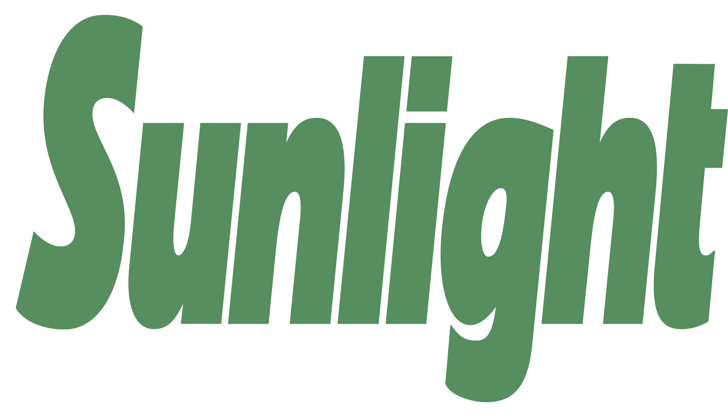 Sunlight Logo Green Text PNG with transparent background