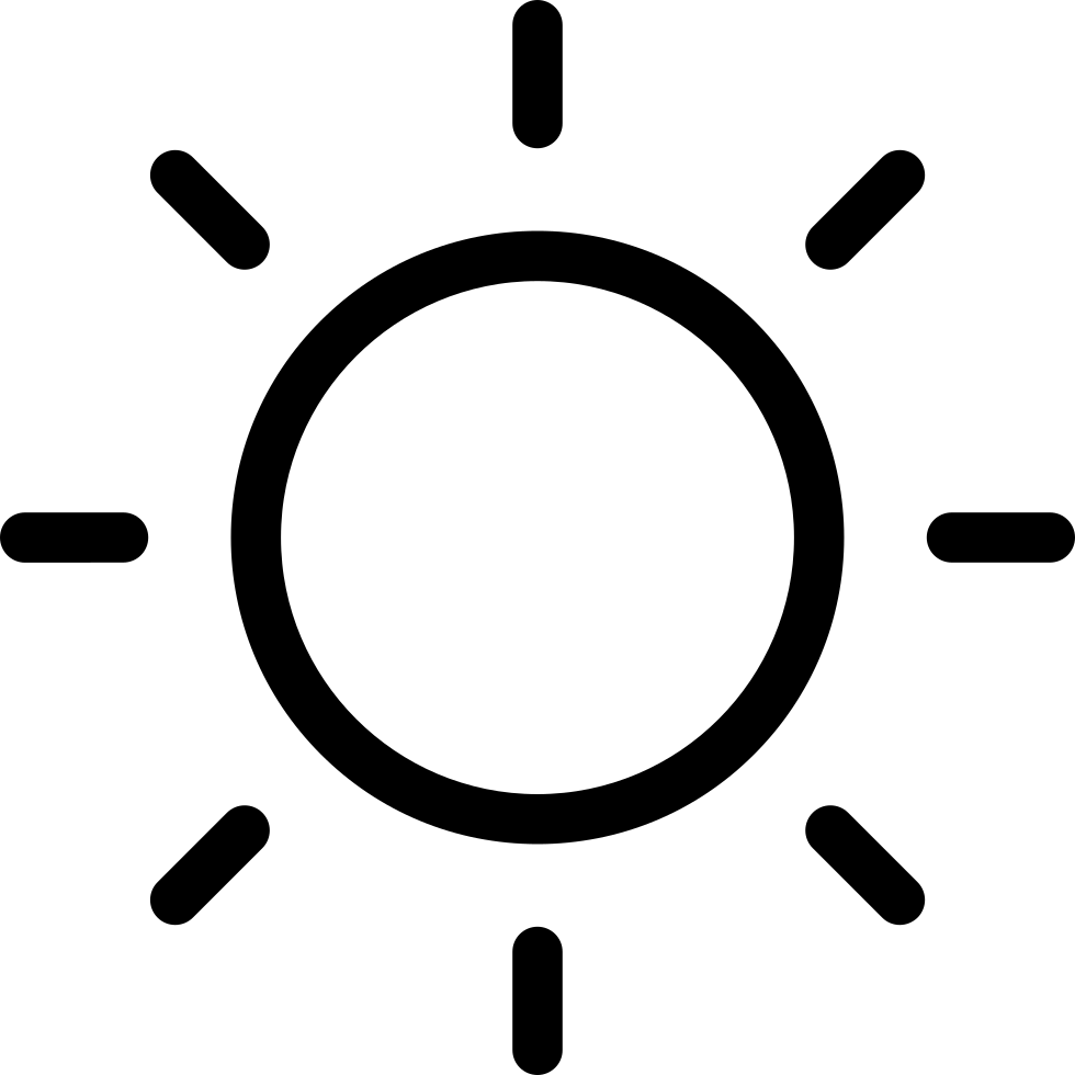 Sunlight Symbol Graphic PNG with transparent background