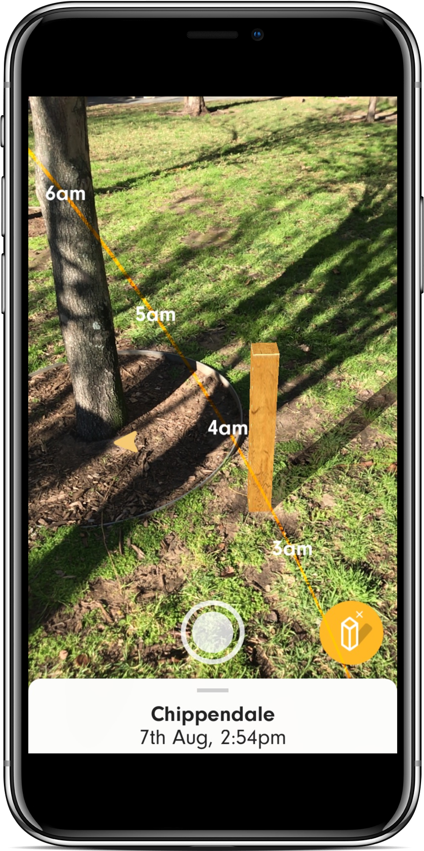 Sunlight Tracking App Screenshot