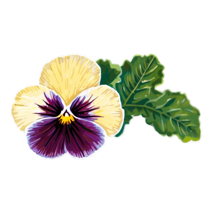 Sunlit Pansy Png 06232024