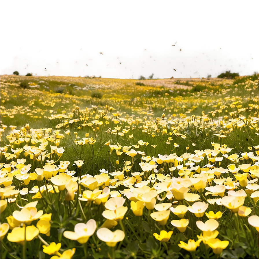 Sunny Buttercup Field Png Auw