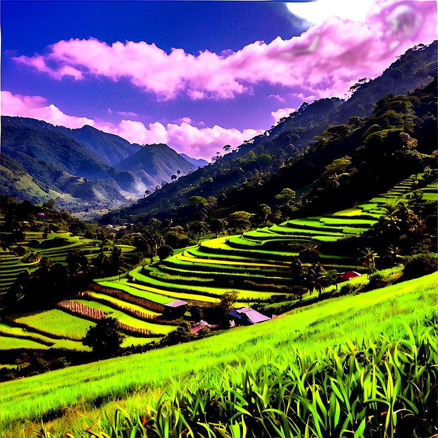 Sunny Countryside View PNG typ59 PNG image with a transparent background, free high-resolution download