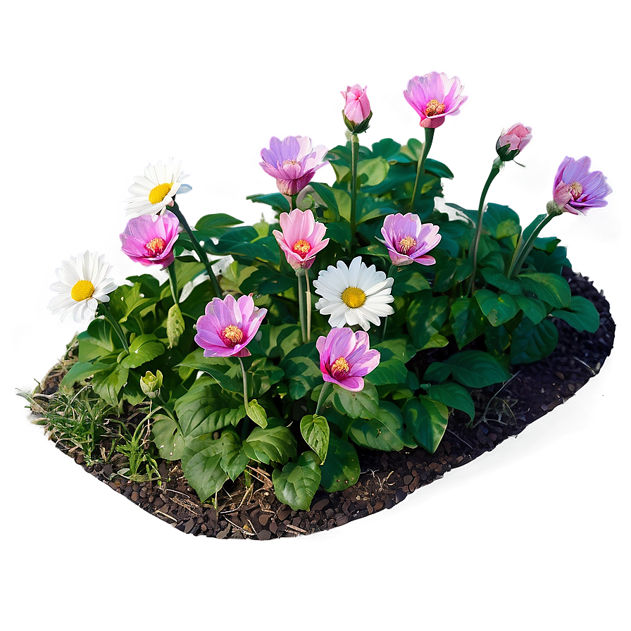 Sunny Flower Bed Png Nrv79