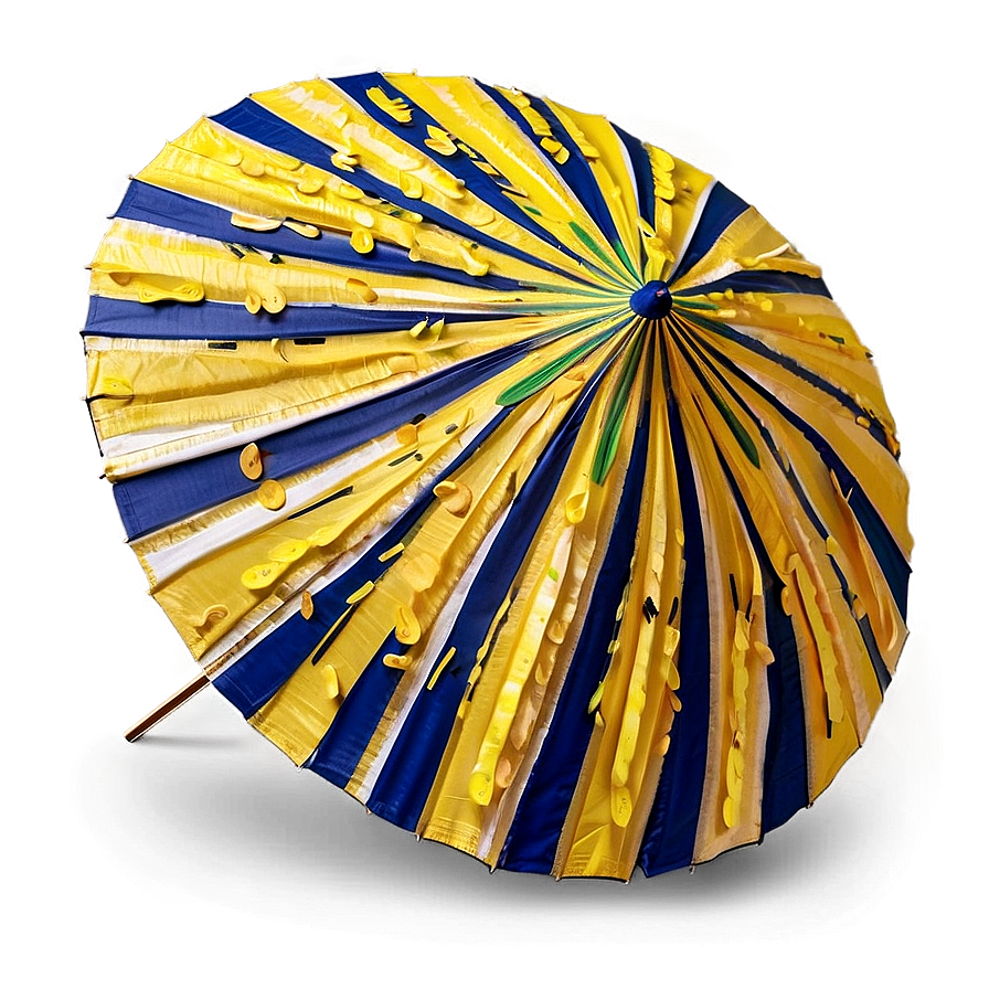 Sunny Yellow Beach Umbrella Png Oog