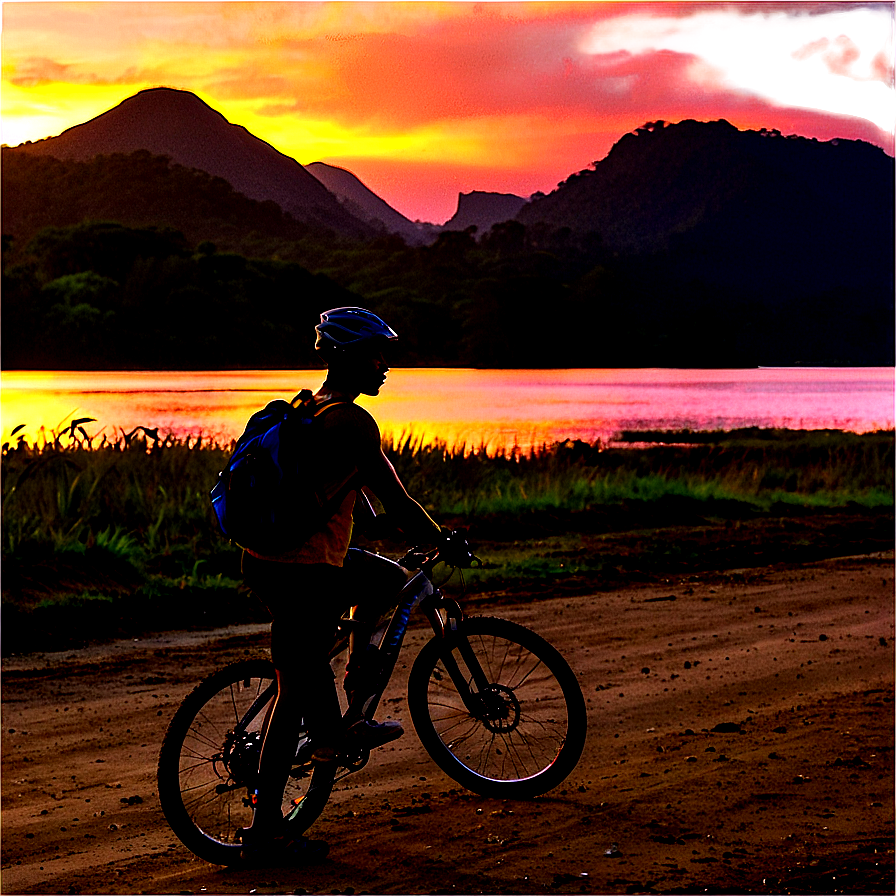 Sunrise Biking Excursion Png Ucg