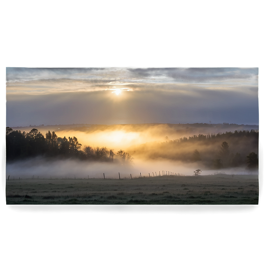 Sunrise Fog Transparent Png Hjw87