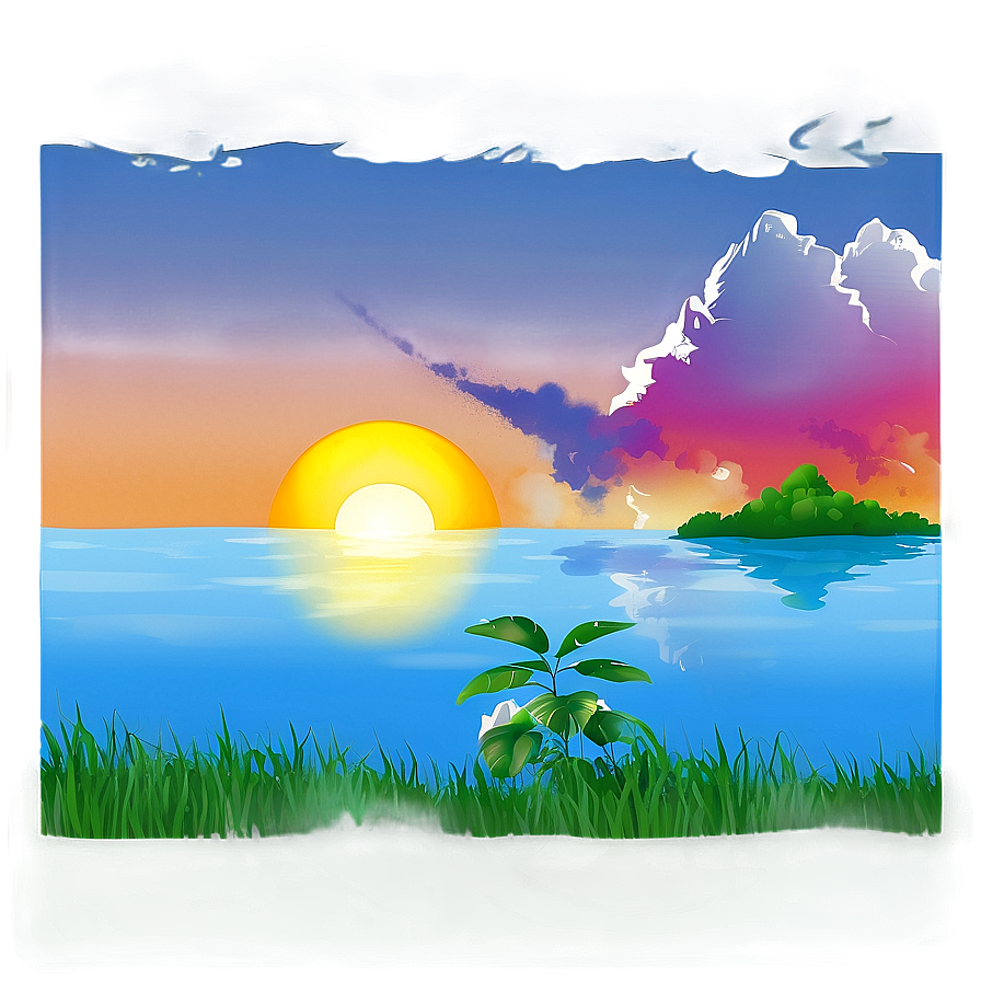 Sunrise Reflection PNG img95 PNG image with a transparent background, free high-resolution download
