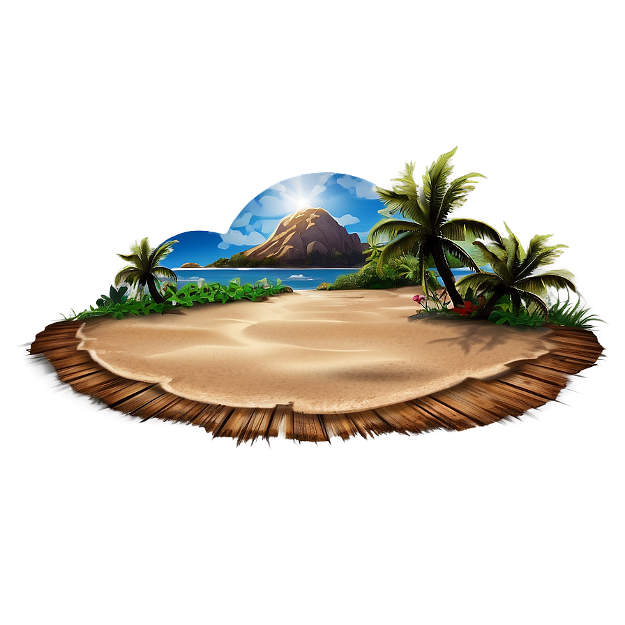 Sunset Beach PNG 05232024 PNG image with a transparent background, free high-resolution download