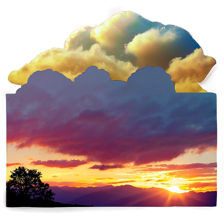 Sunset Clouds Background Png Oho9