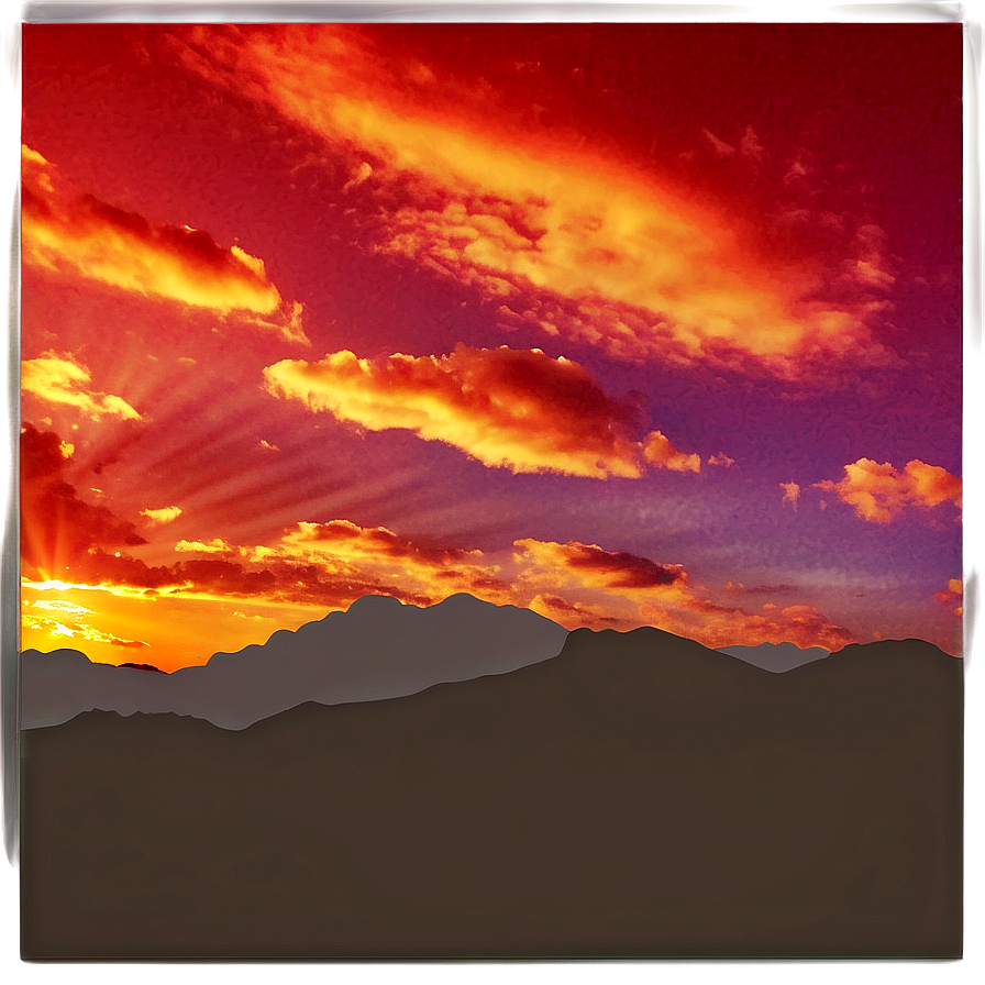 Sunset Clouds Silhouette PNG 17 PNG with transparent background