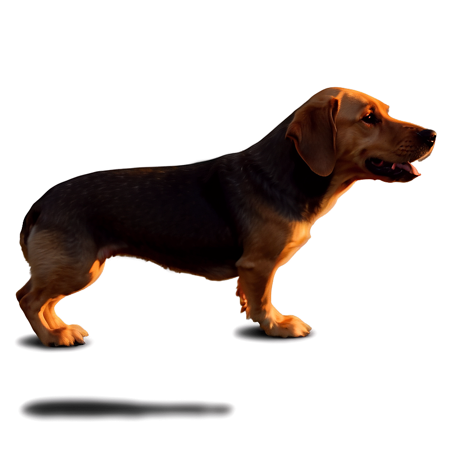 Sunset Dog Walk Png 30