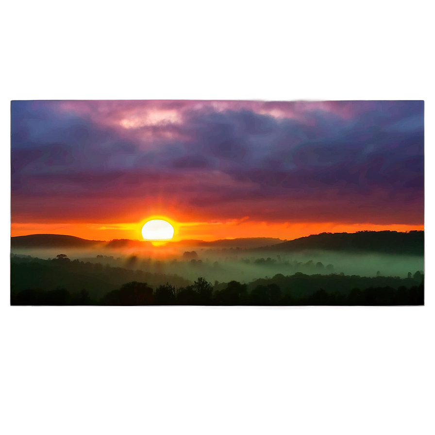 Sunset Fog Png Viu91