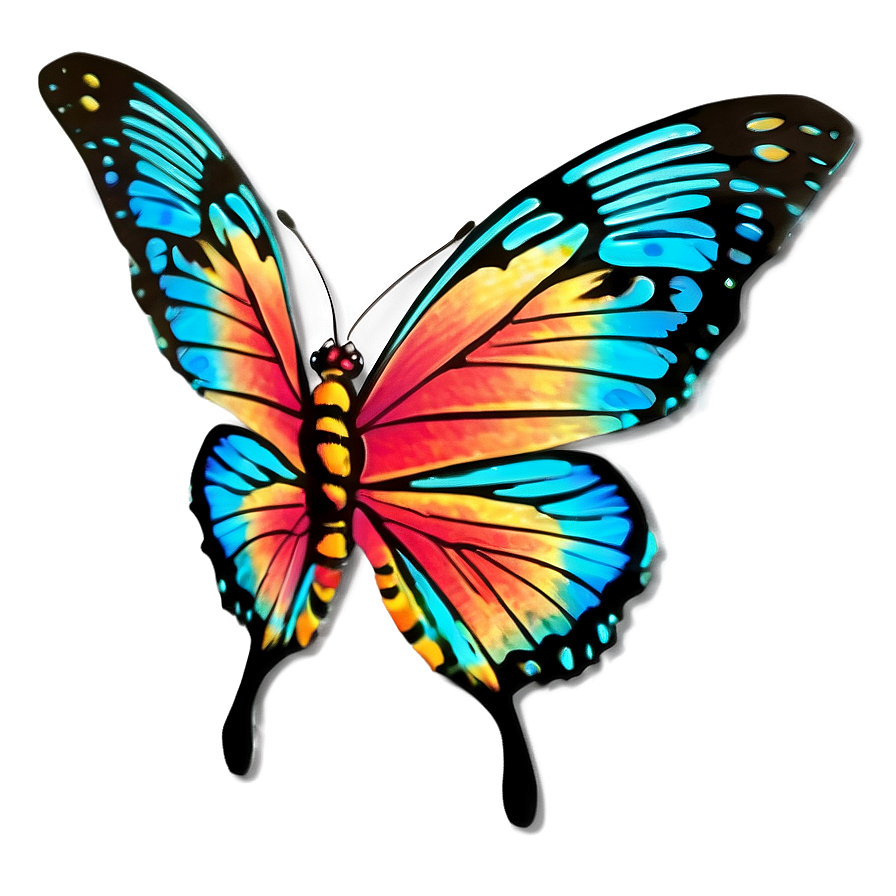 Sunset Glow Butterfly Png Kxc