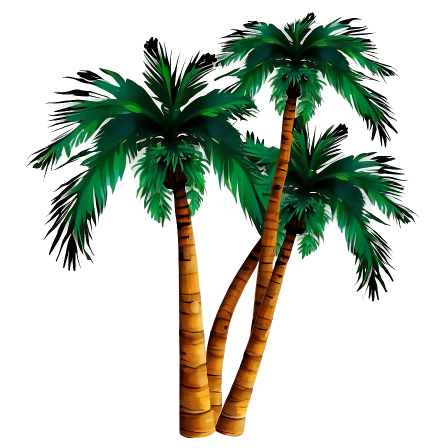 Sunset Palms Background Png Fmr