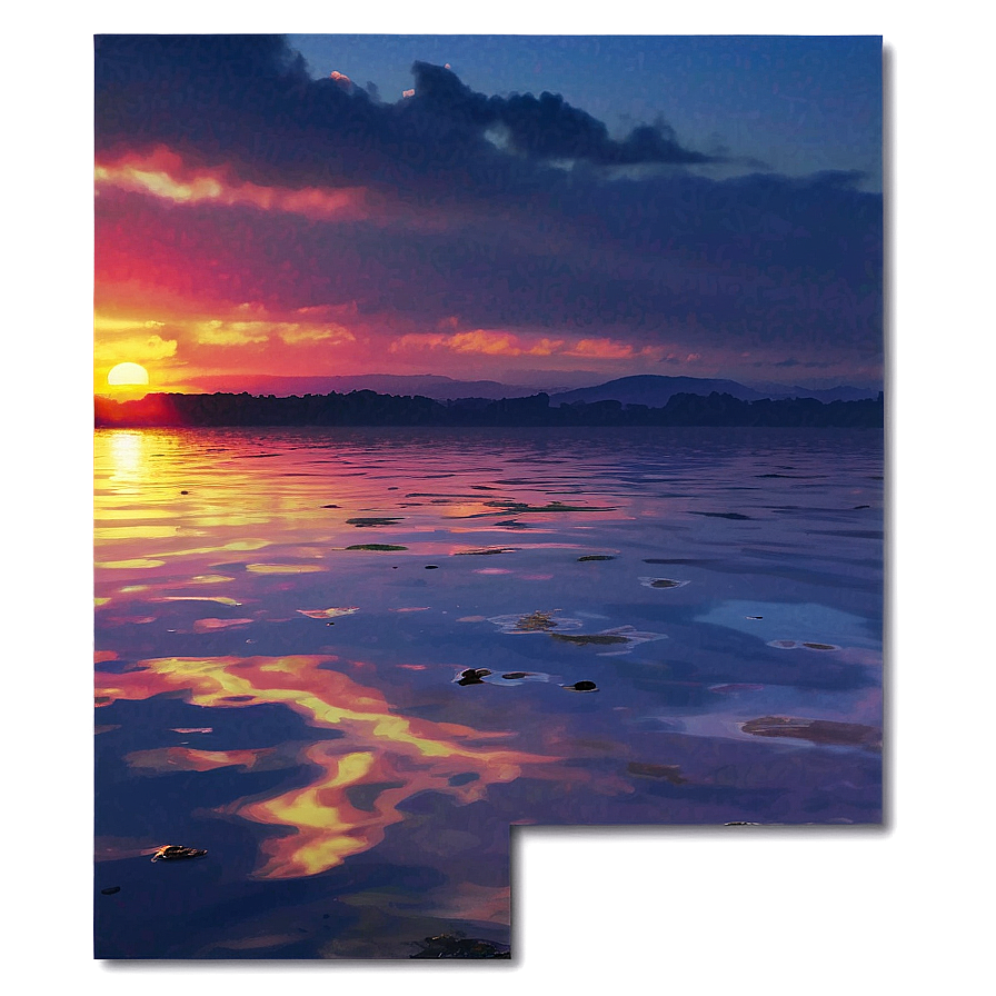 Sunset Reflection PNG who PNG image with a transparent background, free high-resolution download