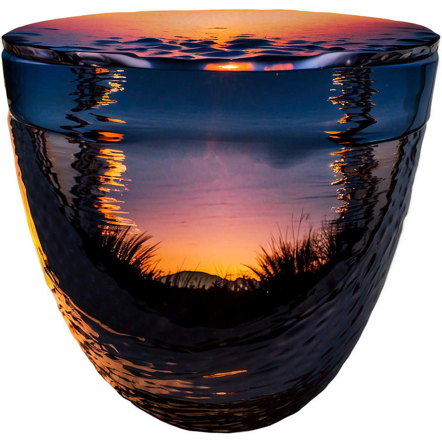 Sunset Reflection Water Png 61