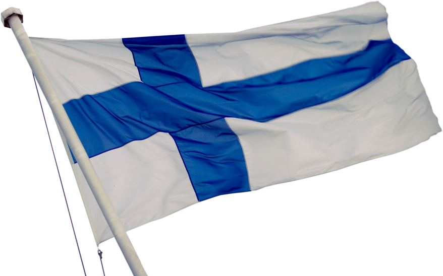 Suomen Lippu Syvatty - Finnish Flag, HD Png Download PNG with transparent background