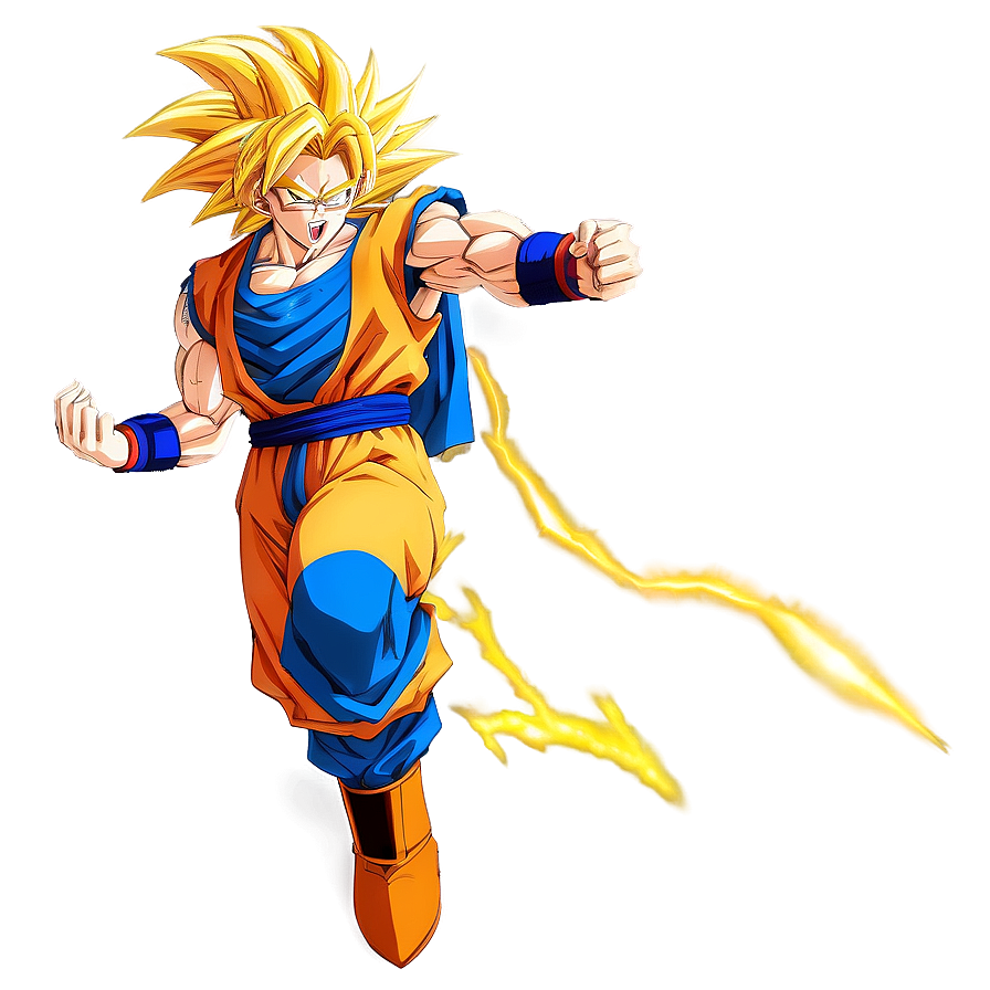 Super Saiyan 3 Goku's Victory Pose Png Ber