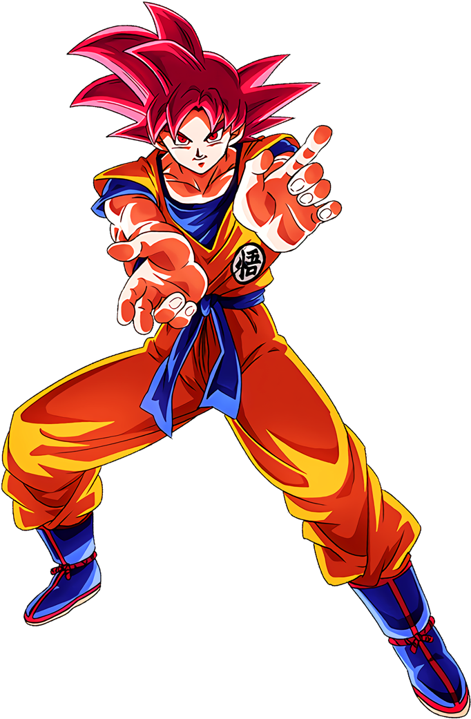 Super Saiyan God Goku Pose