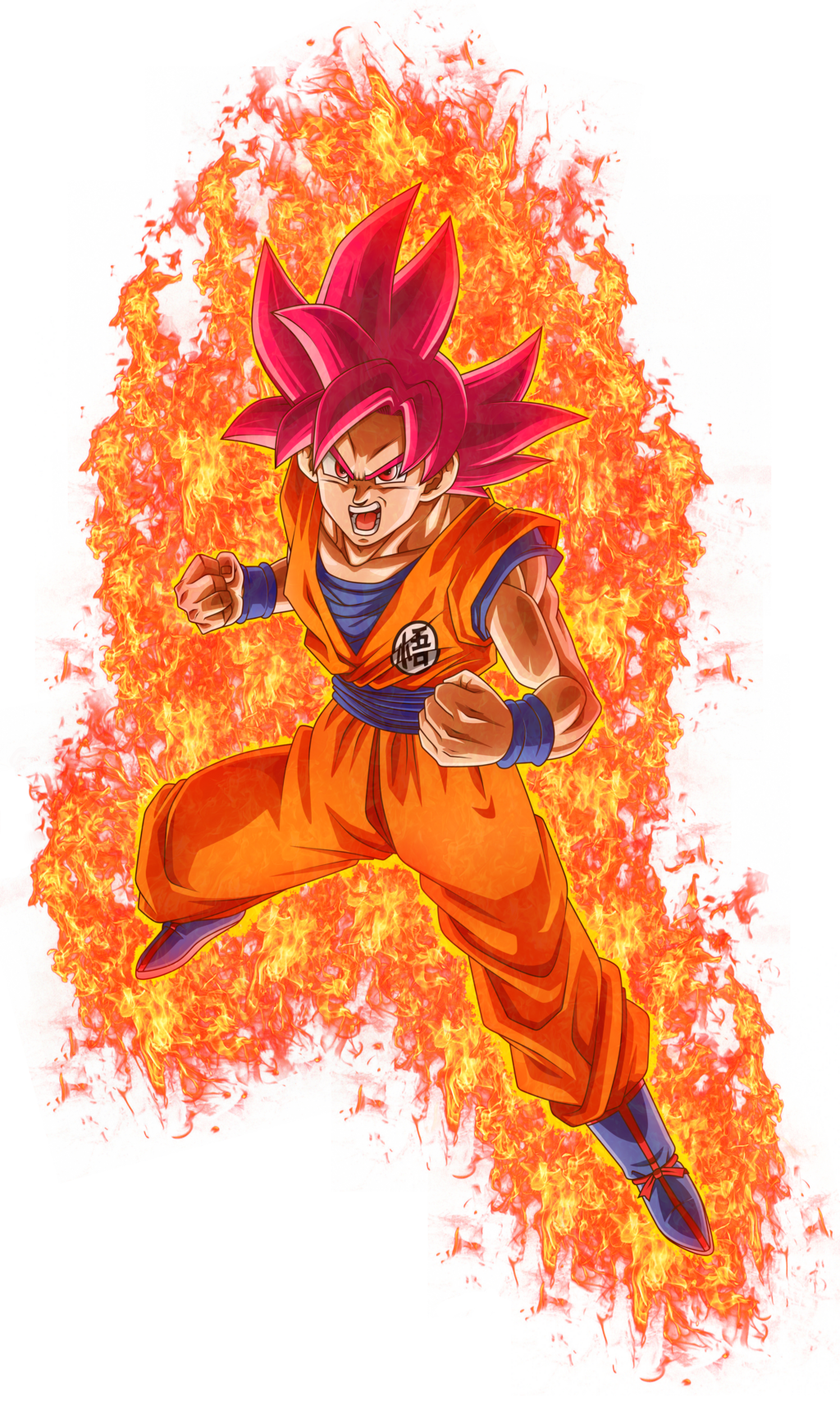 Super Saiyan Goku Fire Aura