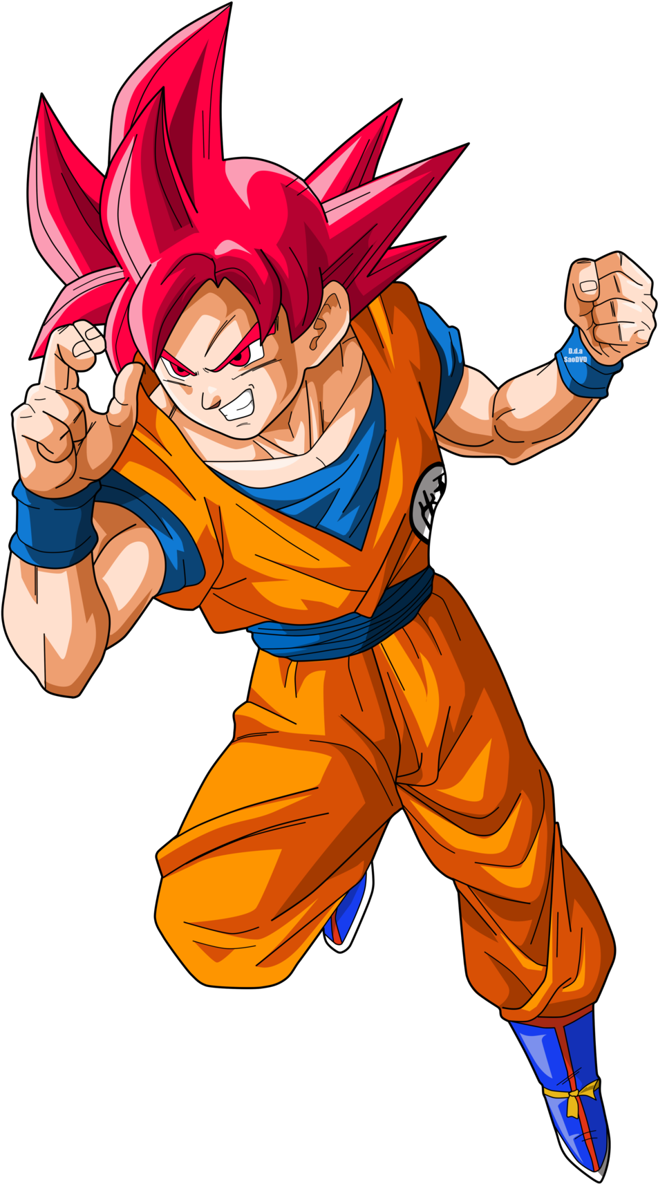 Super Saiyan Goku Pink Hair