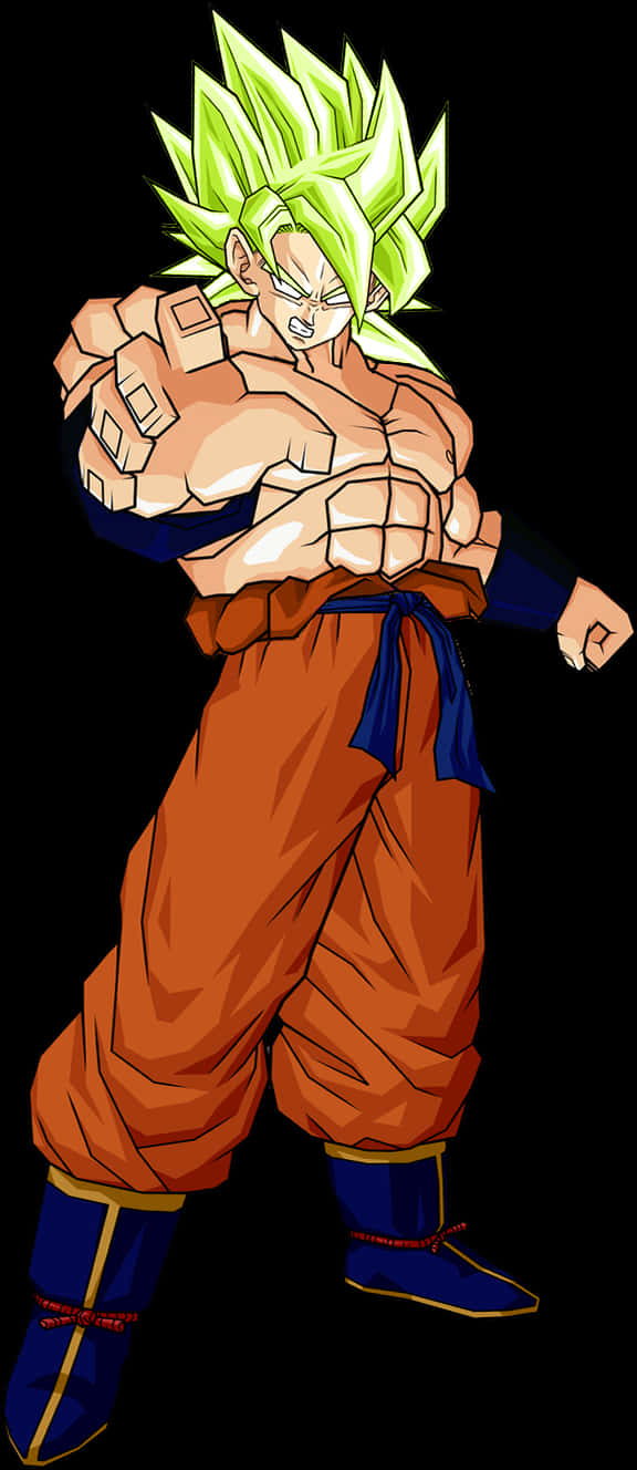 Super Saiyan Goku Power Stance