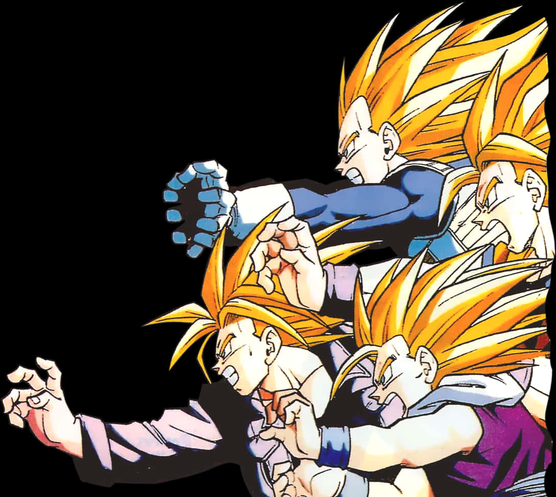 Super Saiyan Vegeta Evolution PNG with transparent background